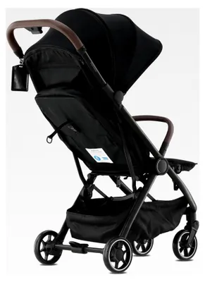 Produktbild von Reisebuggy - Leicht und kompakt - Handgepäckgröße, faltbarer Kinderwagen mit Liegefunktion - Einhändig faltbar - Untergestellkorb - Ab 6 Monaten bis 4 Jahre - Schwarz