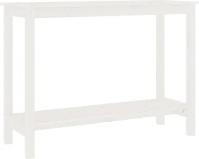 Obrázek produktu pro vidaXL Konzolový stolek bílý 110x40x80 cm Masivní borovicové dřevo