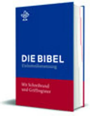 Image de Bibel mit Schreibrand (Blauer Einband)