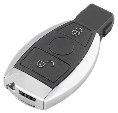 Zdjęcie produktu dla Obudowa kluczyka samochodowego Techstar kompatybilna z Mercedes Benz, 2 przyciski, model po 2000 roku, obsługa NEC i BGA