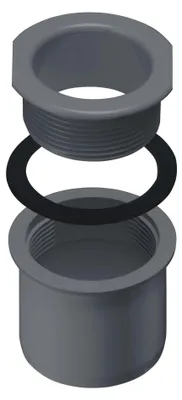 Zdjęcie produktu dla INEFA, wkład odpływowy do montażu śrubowego, NW83/DN75, antracytowy PVC, do rynien skrzynkowych, odpływów rynnowych, wkładu do rynny, rynny skrzynkowej, odpływu rynny, wylotu rynny