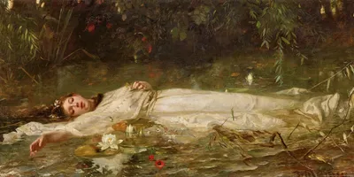 Image de Friedrich Heyser - Ophélie - Affiche 100x50 cm