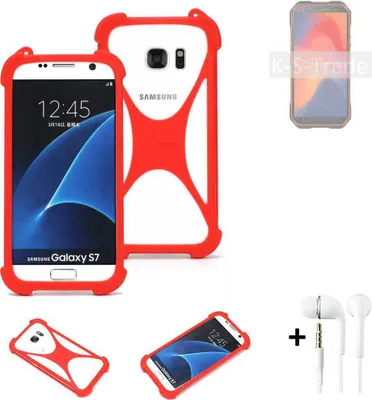 Produktbild von Handy-hülle + Kopfhörer kompatibel mit Doogee S51 Schutz-hülle Bumper Silikon Schutz Hülle Cover Case Silikoncase Silikonbumper TPU Softcase