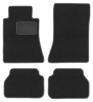 Immagine prodotto di Tappetini in moquette per Mercedes E W124 1984-1997 (coupé) – set 4 pezzi, grigio grafite, su misura – Wielganizator LUX