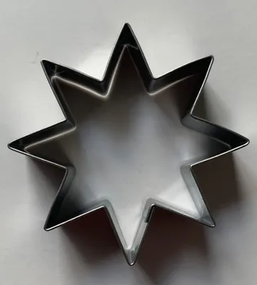 Produktbild von bonbonausschnitt STAR 8 Stück 60mm aus Edelstahl