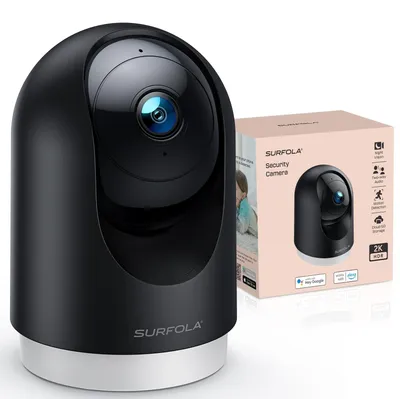 Immagine prodotto di Telecamera interna da 2K, telecamera per animali domestici con rilevamento del movimento, Wi-Fi, telecamera di videosorveglianza