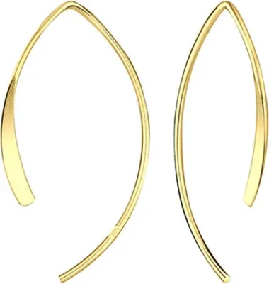 Produktbild von Durchzieher Ohrhänger: Ohrringe Silber 925 Gold