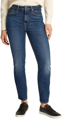 Productafbeelding van Tommy Hilfiger damesbroek, slim fit, model "Zigarette", artikelnummer HW A Lou WW0WW43711. Slim model, denim, maat 24W / 34L