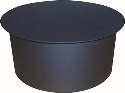 Image de bouchon de fumée 130mm t.1,5mm NOIR