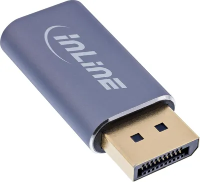 Zdjęcie produktu dla InLine 64107I, USB Type-C, DisplayPort, Żeńska, Męska, Prosty, Prosty