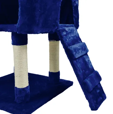 Imagen del producto de Árbol para gatos Kratzbaum XXL, de 170 cm de altura, con escondite, de varios niveles, color azul