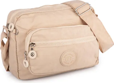 Produktbild von Bag Street Kleine Leicht Damen Herren Umhängetasche Hellbeige