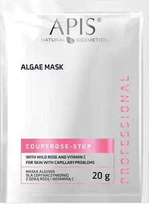 Produktbild von Algen-Gesichtsmaske mit Rose und Vitamin C für vaskuläre Haut Apis 20g