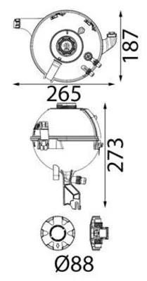 Produktbild von MAHLE Ausgleichsbehälter Kühlmittel für BMW 5 Touring (G31) Kühlwasser CRT 347 000S