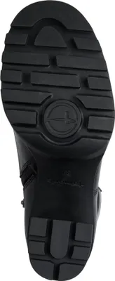 Produktbild von Tamaris Damen Stiefelette Vegan mit Reißverschluss und Blockabsatz 1-25132-45, Größe:40 EU, Farbe:Schwarz
