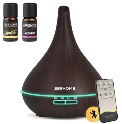 Productafbeelding van 2BEHOME Aroma Diffuser 550 ml - Met Etherische Olie - Afstandsbediening