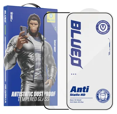 Produktbild von Blueo – Antistatisches HD-Schutzglas für iPhone X / iPhone XS / iPhone 11 Pro – schwarz
