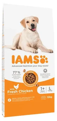 Produktbild von Iams Trockenfutter für ausgewachsene Hunde, große Rassen, mit Hühnerfleisch