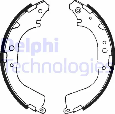 Immagine prodotto di DELPHI Set ganasce freno tamburo 295 mm LS1644