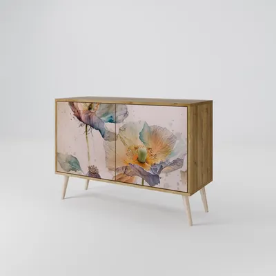 Immagine prodotto di Cassettiera Spacerebels a 2 ante - credenza cassettiera - credenza alta - mobile guardaroba - soggiorno camera da letto - 57,5×111×42 (HxLxP)