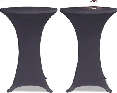 Obrázok produktu pre vidaXL Napínacie návleky na stôl 4 ks 60 cm antracit