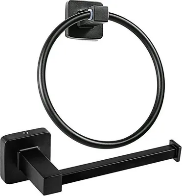 Immagine prodotto di Portarotolo in acciaio inossidabile da montare a parete, completo di accessori per l'installazione