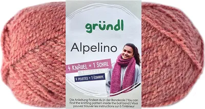 Produktbild von 100 Gramm Gründl Alpelino 04 koralle-meliert