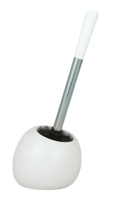 Produktbild von WENKO WC Garnitur POLARIS weiß Keramik Toiletten Bürsten Halter Klo Accessoires