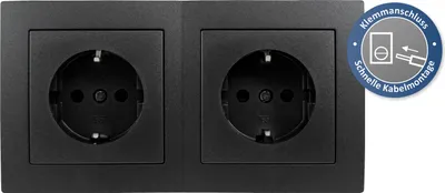Produktbild von Steckdosen Set McPower Flair ''Beginner 2S Profi'' 3-teilig, Klemmanschluss