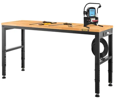 Produktbild von VEVOR Höhenverstellbarer Arbeitstisch 121,9 cm L x 50,8 cm B Arbeitstisch mit Steckdose, verstellbar