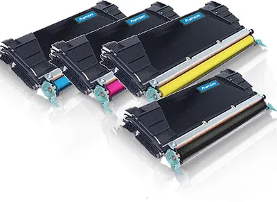 Produktbild von 4x Kompatible Tonerkartuschen für Lexmark C 746 DN C 746 DTN C 746 N C 748 DE C 748 DTE C 748 E - alle 4 Farben - Schwarz Cyan Magenta Yellow - Office Plus Serie