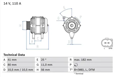 Produktbild von BOSCH 0 986 082 320 Generator x