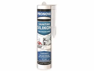 Produktbild von PRONOVA Sanitär-Silikon grau, 300 ml.