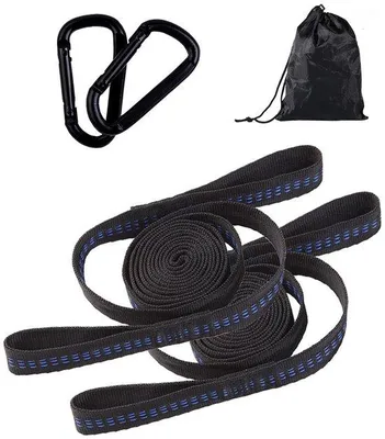 Productafbeelding van Zware zwembadsicherung - Zwembadsicheringsset - Tot 300 kg - Met transporttas - 2 karabiners - Zwembadsicherung