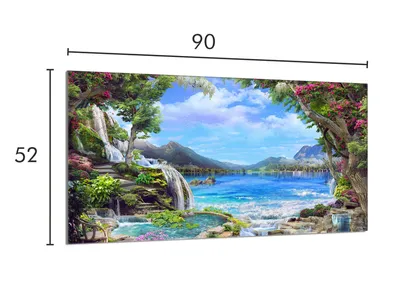 Obrázok produktu pre Ochranný sklenený plech na sporák 90x52 Mountains