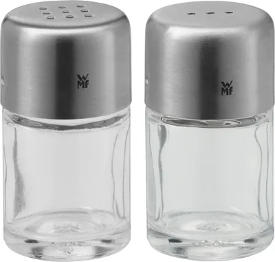 Obrázok produktu pre WMF 3201000853 WMF Salz- und Pfefferstreuer Bel Gusto transparent/silber 2-tlg.