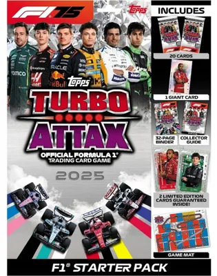 Zdjęcie produktu dla Topps TCG Turbo Attax 2025 Standard Starter Pack - 20 kart + 1 GIGANT karta