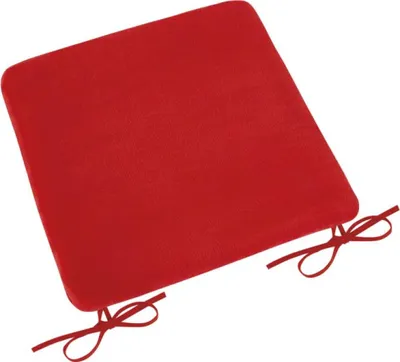 Image de Coussin d'assise lisse Korall micro - 40x40 cm - Rouge
