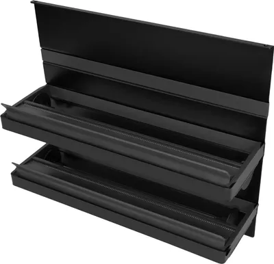 Produktbild von Kesseböhmer Linero MosaiQ EasyLine ROLLINERO schwarz Folienabroller 350 mm zum Einhängen