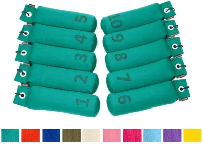 Produktbild von Mystique® Dummy Set nummeriert 500g 10Stk. - 1-10 khaki