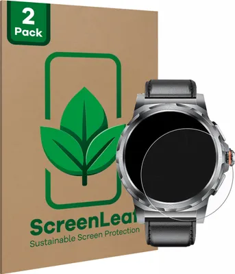 Produktbild von 2x ScreenLeaf Schutzfolie für LIGE SML6-R-E 1.43" nachhaltiger Displayschutz Display Schutz Folie Klar Transparent