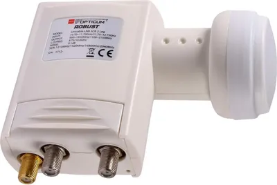 Produktbild von RED OPTICUM Robust SCR 4-UB 2 Legacy LNB - Sat CR LNB mit 4 Userbändern und 2 Legacy Ausgängen zum Direktanschluss - Full HD 3D UHD 4K Ready - Unicable LNB inkl. Wetterschutz - Einkabelsystem
