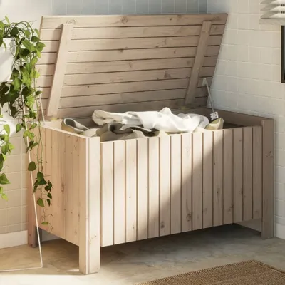 Obrázek produktu pro vidaXL Truhla s víkem RANA 100x49x54 cm borovicový masiv
