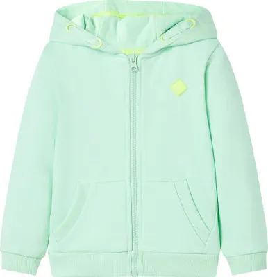 Produktbild von Design Möbel Kinder-Kapuzenpullover mit Reißverschluss Hellgrün 116 - 2024 Neu