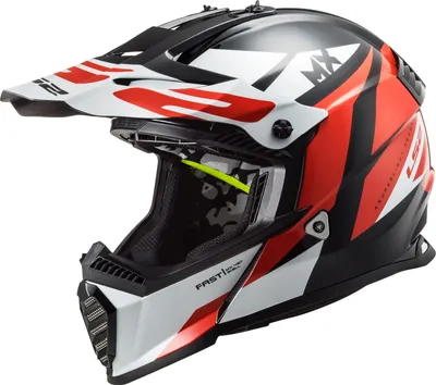 Zdjęcie produktu dla LS2 MX437 Fast EVO Mini Strike czarny / biały / czerwony S