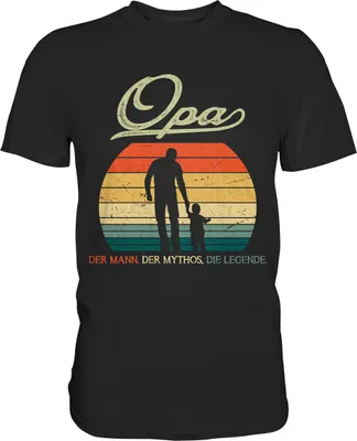 Produktbild von Opa Enkel Großvater Enkelkind Geschenk Vatertag T-Shirt – Black / XL