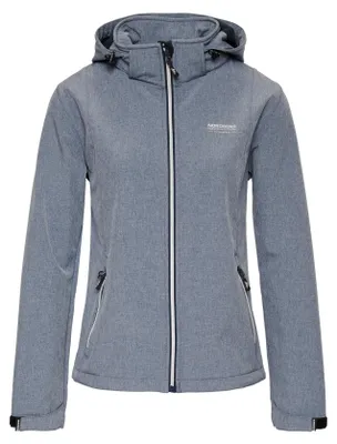 Zdjęcie produktu dla Nordberg RINDA – letnia kurtka softshellowa dla kobiet – jasnoniebieska melanżowa – rozmiar 4XL
