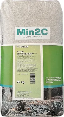 Produktbild von A&G-heute Min2C 25kg Filtersand Körnung 0.4-0.8 mm Poolfilter Teichfilter Quarzsand für Sandfilteranlagen Feuergetrocknet