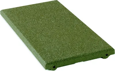 Produktbild von Fallschutzplatte / Gummimatte 500x250x45mm grün