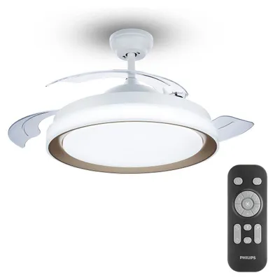 Produktbild von Philips Bliss Deckenventilator mit Beleuchtung, 28+35 W, LED, 4500 lm, IP20, Gold